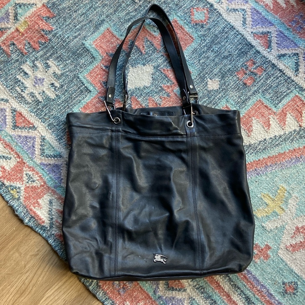 Black Burberry Tote Bag